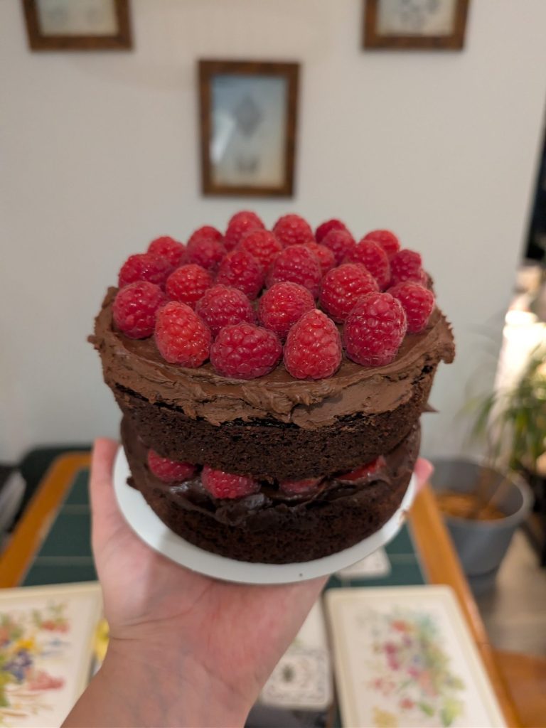 6 inch sandwich cake Chocolate Raspberry cake sussex